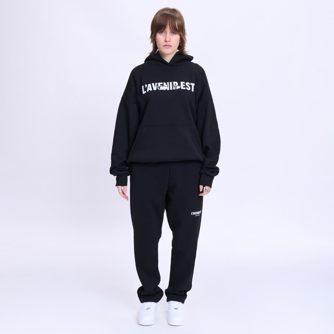 Black OG Chill Whale Hoodie