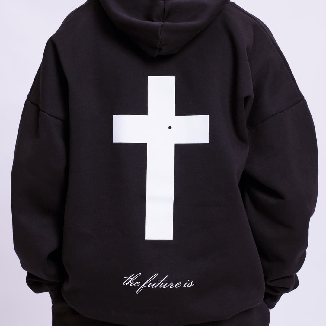 Black Heart of the Cross Hoodie