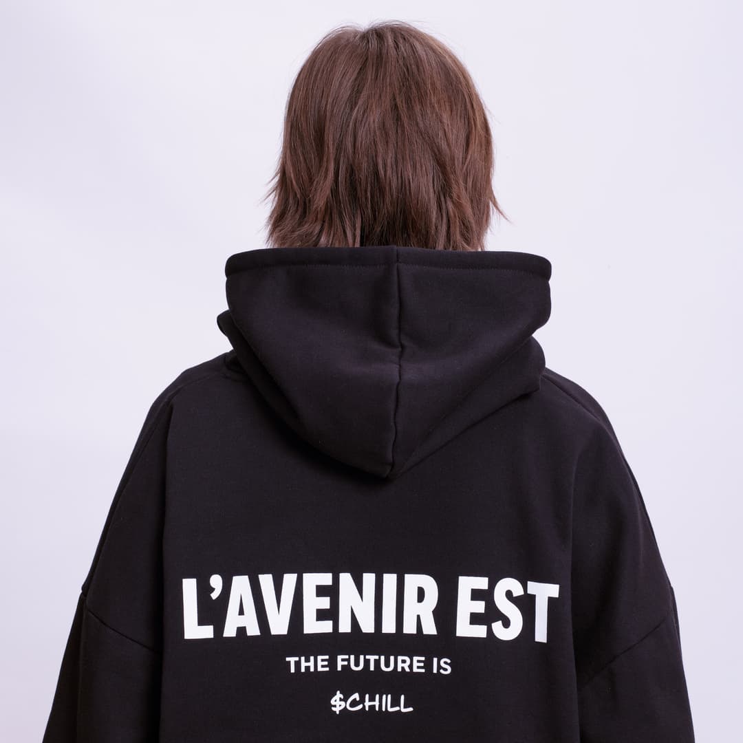 Black OG Chill Whale Hoodie