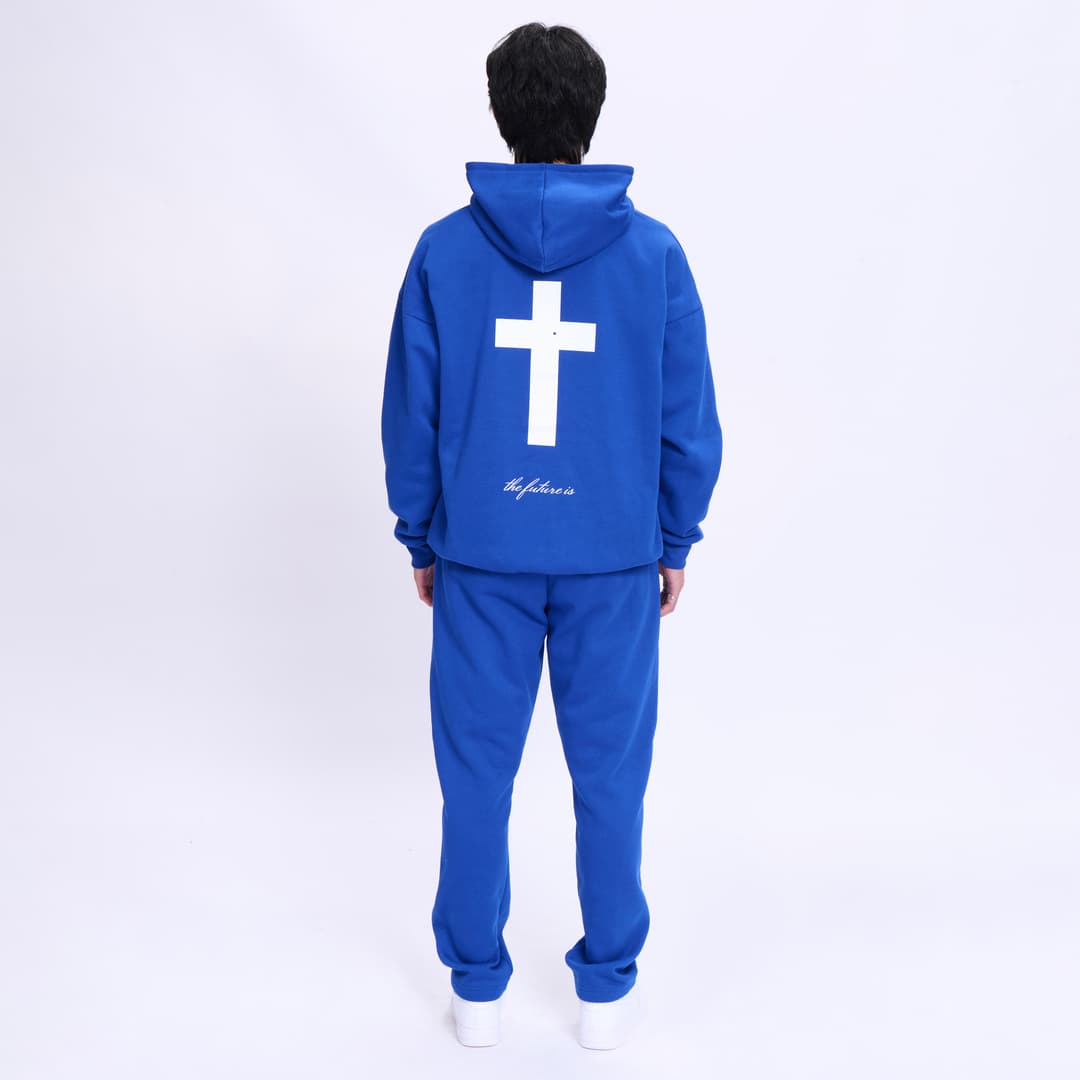 Royal Blue Heart of the Cross Hoodie
