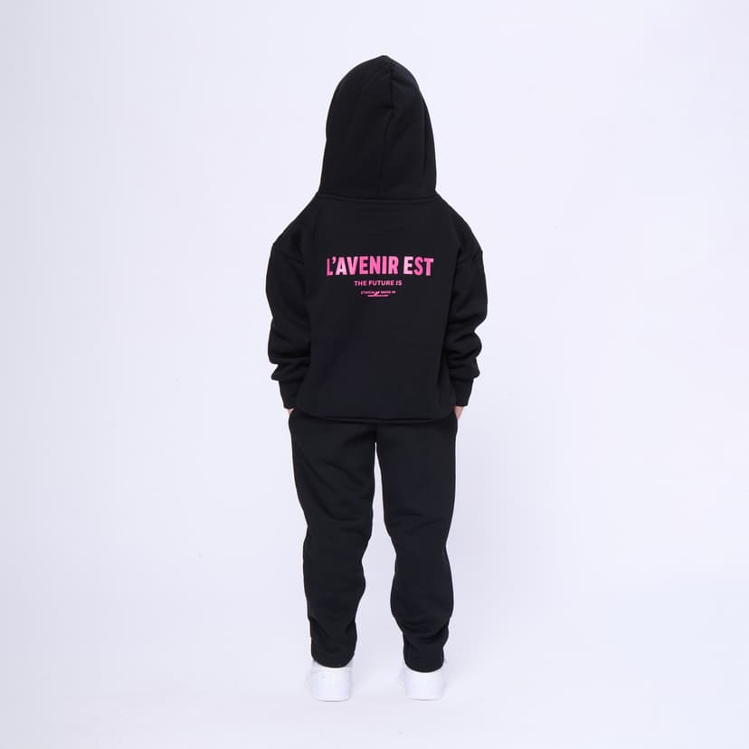 Black OG Hoodie - Pink Text 