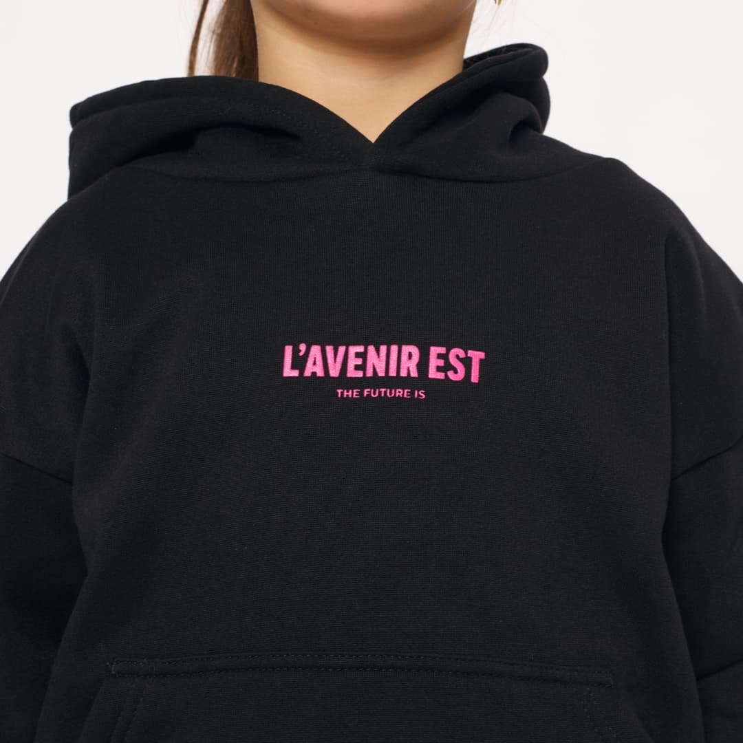 Black OG Hoodie - Pink Text 