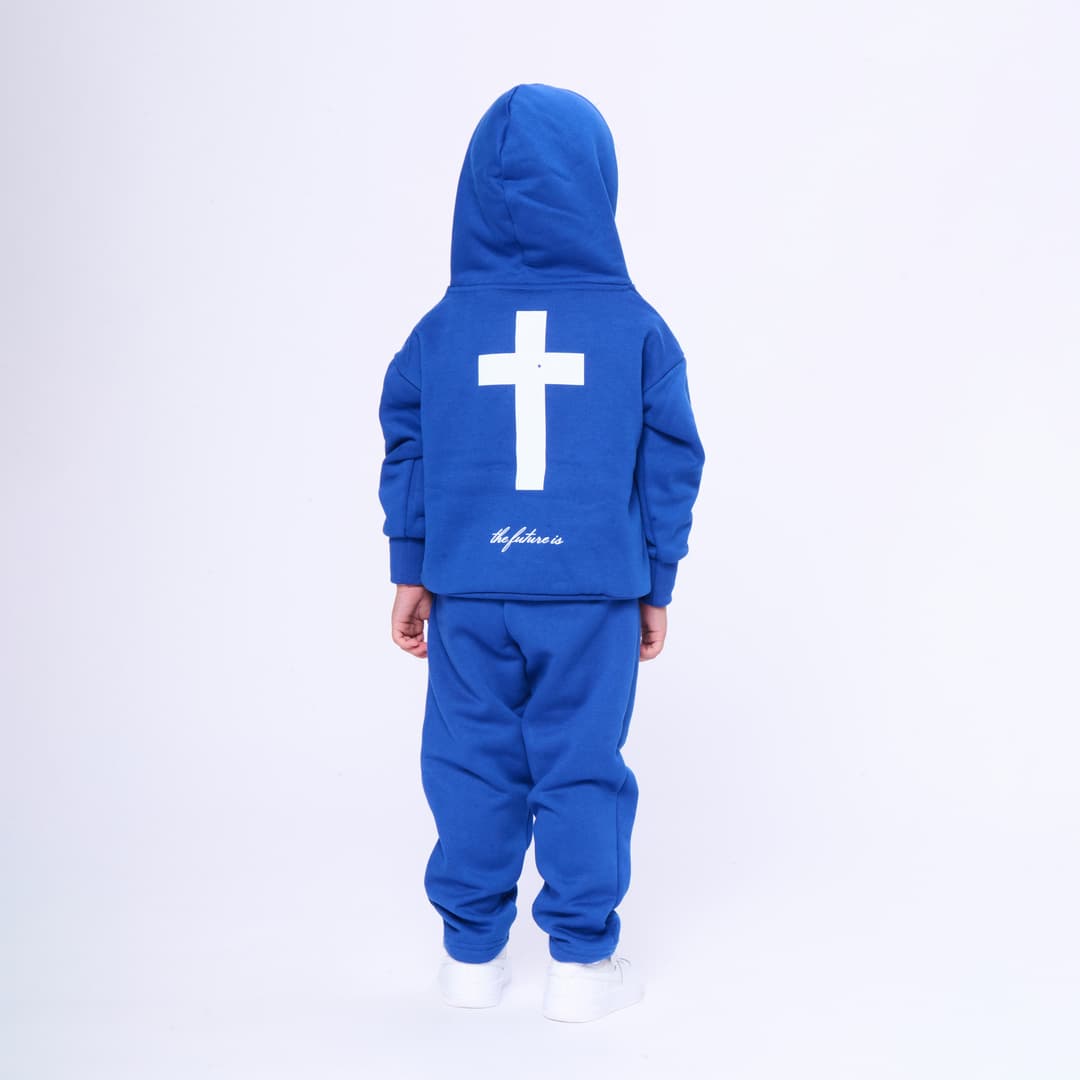 Royal Blue Heart of the Cross Hoodie