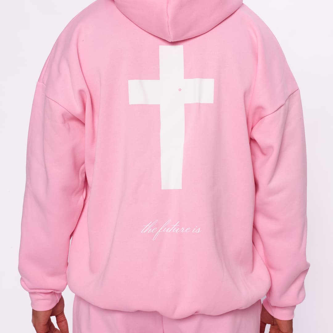 Baby Pink Heart of the Cross Hoodie