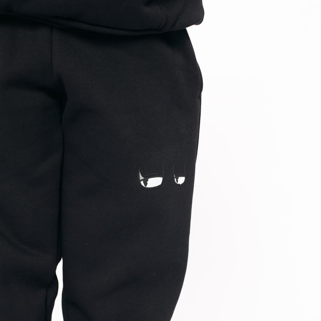 Black OG Chill Whale Pants - Kids