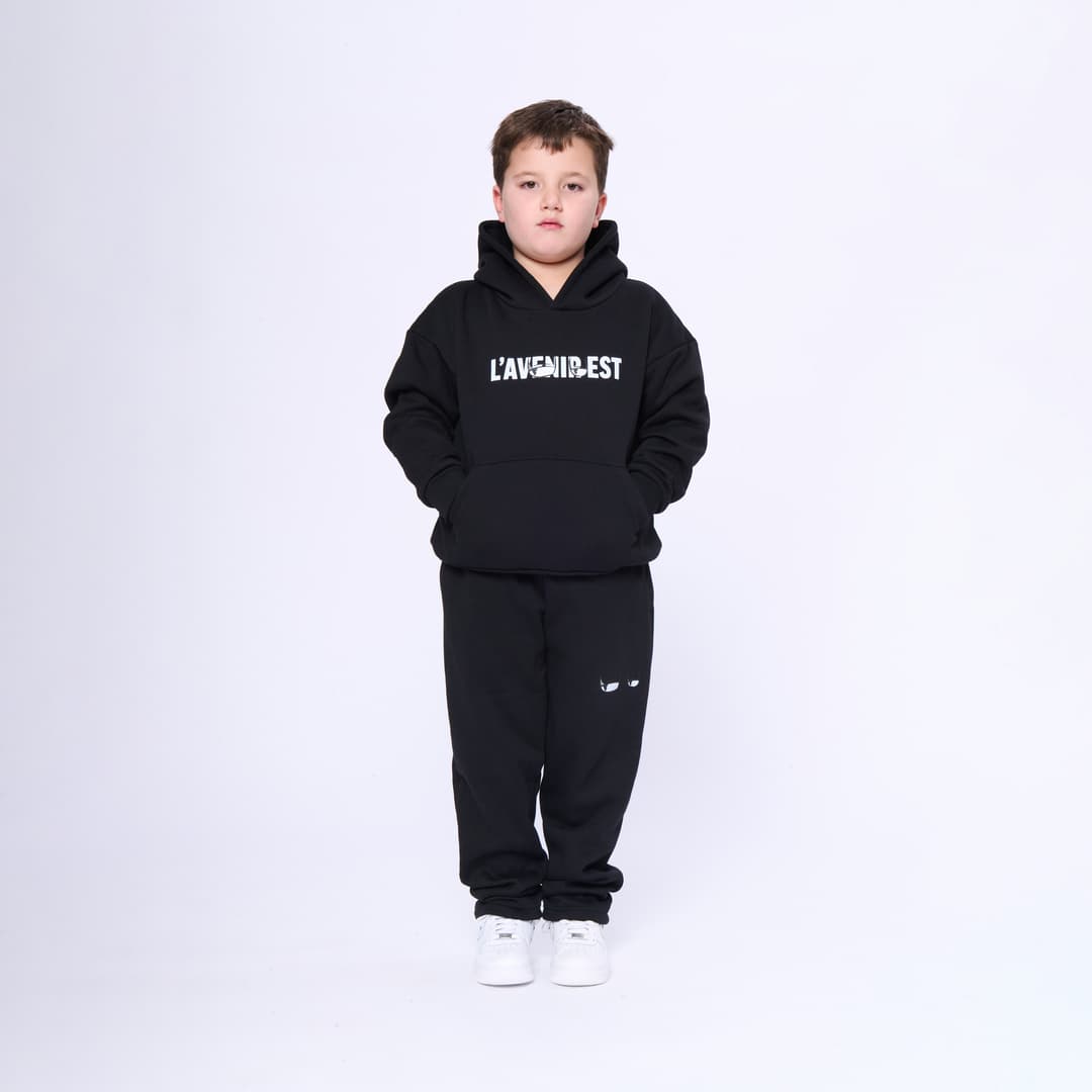 Black OG Chill Whale Pants - Kids